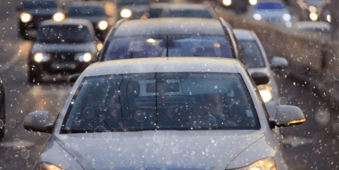 a group of cars on a road