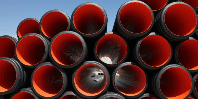 stack of pipes